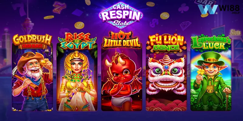 Các tựa game slot hấp dẫn dẫn có tại nhà cái Wi88