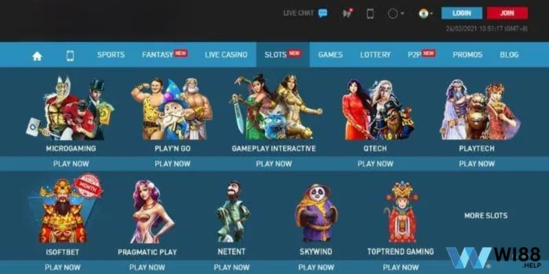 Giới thiệu về game slot tại nhà cái Wi88