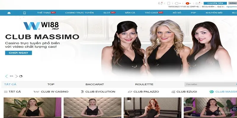 Tìm hiểu đôi nét về sảnh MASSIMO Casino